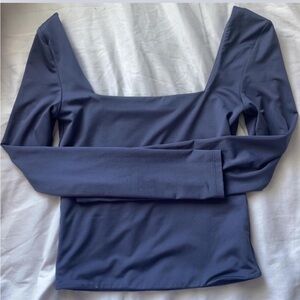 Chic Long Sleeve Women's Top in Blue